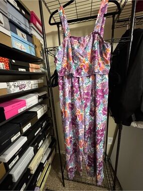 Floral Jumpsuit - Purple Multi